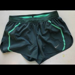 Nike grey and teal shorts